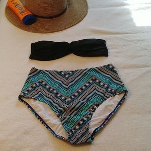 NWOT High Waist Pattern Bikini